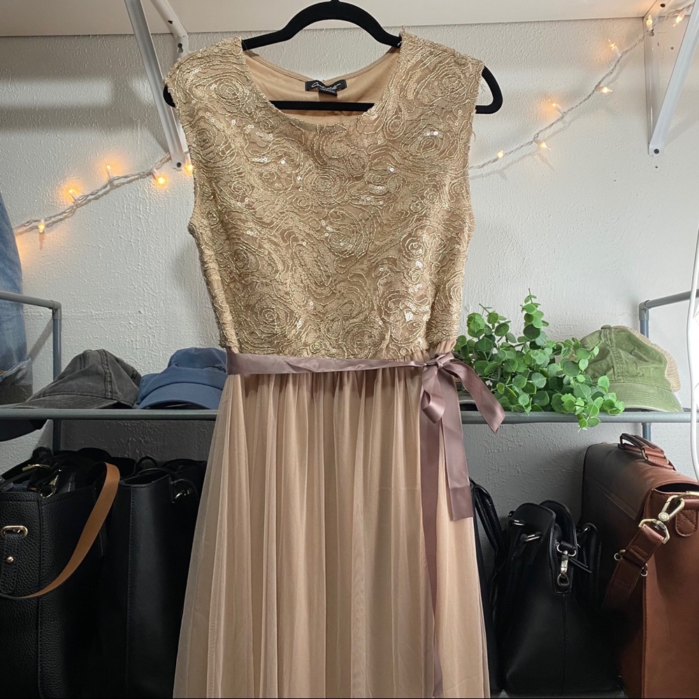 Maxi tulle gown dress